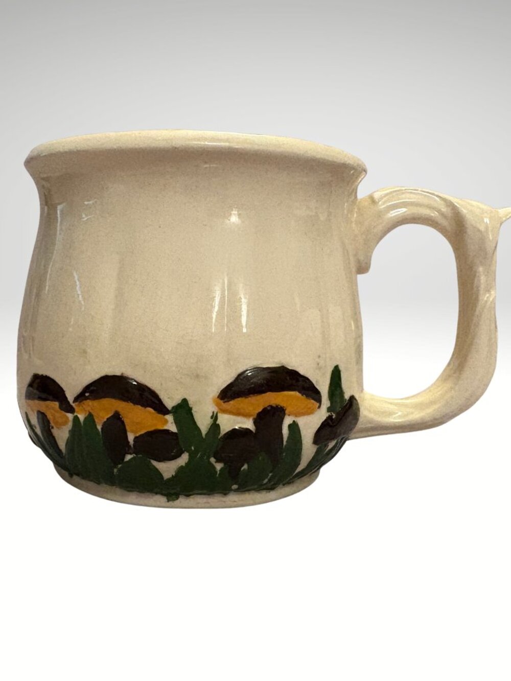 Vintage Signed SKANN Mushroom Studio Pottery Coffee Mug Handmade (SKU: 223MI)